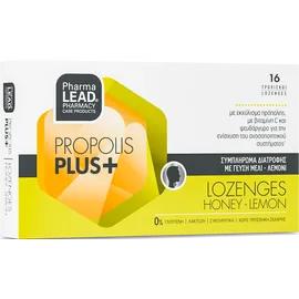 Pharmalead Propolis Plus+ με γεύση Μέλι-Λεμόνι 16 τροχίσκοι