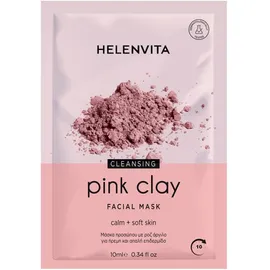 Helenvita Pink Clay Face Mask Μάσκα Προσώπου για Καθαρισμό & Ενυδάτωση 10ml