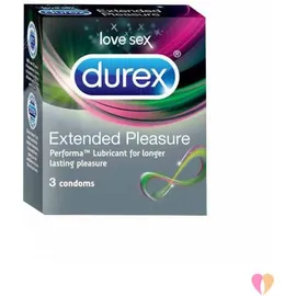 DUREX EXTENDED PLEASURE CONDOMS 3 PIECES