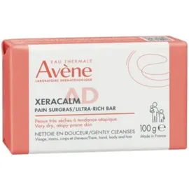 Avene XeraCalm AD Ultra-Rich Cleansing Bar Στερεή Πλάκα Καθαρισμού για Ξηρό Δέρμα 100gr