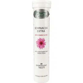 Power Health Echinacea Extra With Vitamin C & Zinc (Γλυκαντικό Στέβια) 20 Αναβράζοντα Δισκία