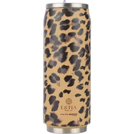 Estia Travel Cup Save the Aegean Ανακυκλώσιμο Ποτήρι Θερμός Ανοξείδωτο / Πλαστικό BPA Free 500ml Spotted Prowl με Καλαμάκι