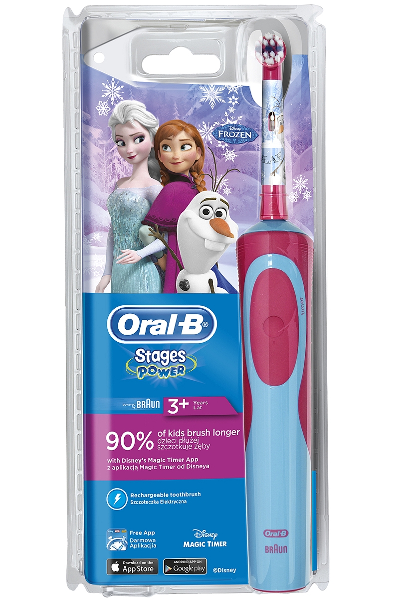 Oral-B Vitality Kids Stages Power Frozen Ηλεκτρική Οδοντόβουρτσα για  Κορίτσια 3+ ετών, 1 τεμάχιο - Fedra