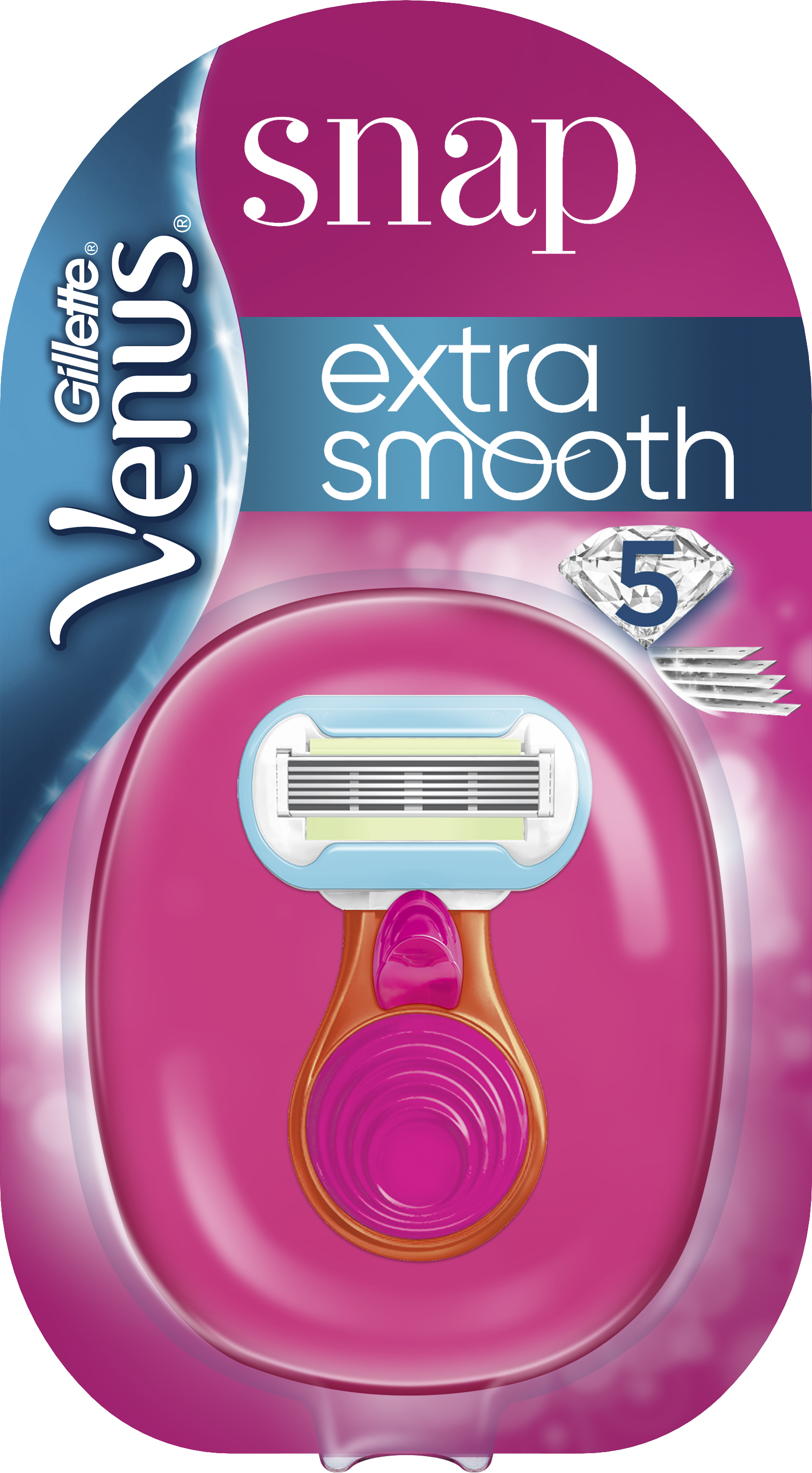 Gillette Venus Snap Extra Smooth Cosmo Pink (Μηχανή + 1 Αντ/κό) - Fedra