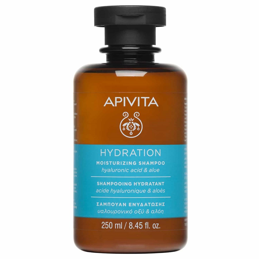 APIVITA Hydration, Σαμπουάν Ενυδάτωσης Με Υαλουρονικό Οξύ & Αλόη - 250ml -  Fedra