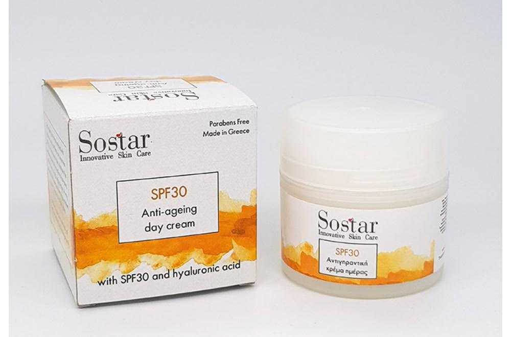 Sostar Focus Αντιγηραντική Κρέμα Προσώπου με Υαλουρονικό Οξύ SPF30 50ml -  Fedra