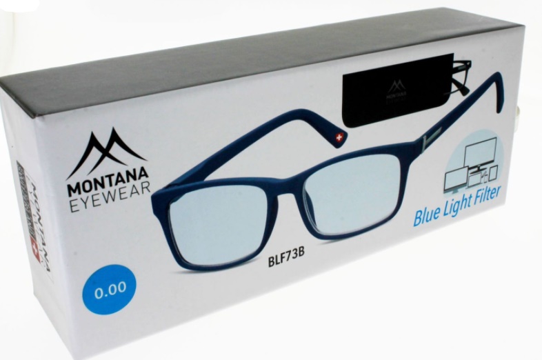 Montana Eyewear Blue Light Filter PC Protection Dark Blue +0,00 Γυαλιά  Ανάγνωσης Με Φίλτρο Μπλε Φωτός [BLF73B] - Fedra