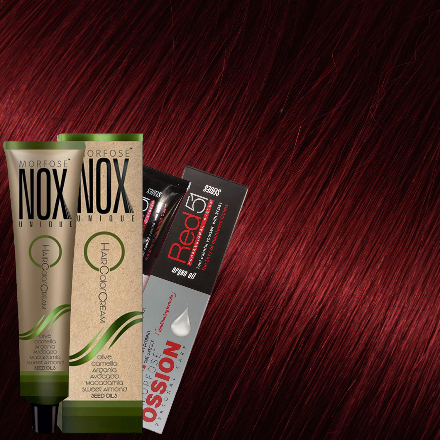 Morfose Nox Βαφή Μαλλιών 7.65 Contrast Red 60ml | Fedra